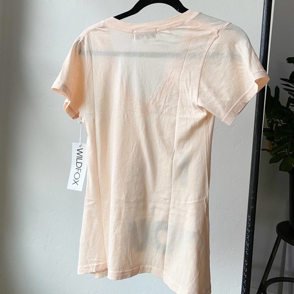WILDFOX Women's Dionne Clean White "I (ice cream cone) You" Sweet Love Tee sz S - Picture 4 of 11